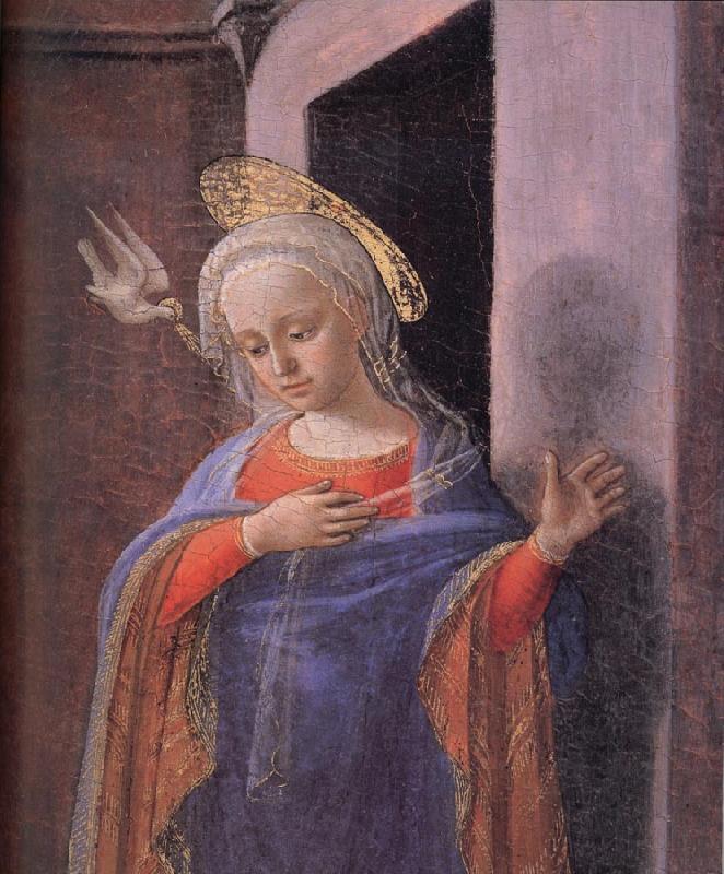 Fra Filippo Lippi Details of the Virgin Annunciat oil painting picture